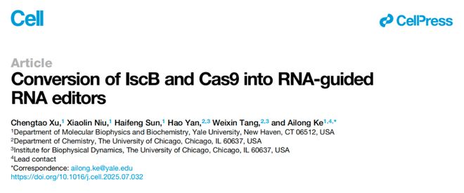 Cell：让“DNA剪刀”变身“RNA手术刀”！可爱龙团队将Cas9及其祖先转变为R编辑器(图1)