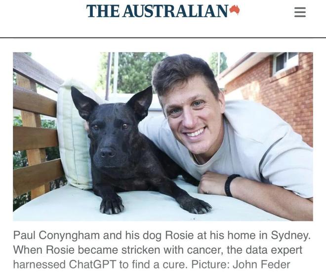 被夸大的“悉尼企业家AI手搓癌症疫苗救活爱犬”(图1)